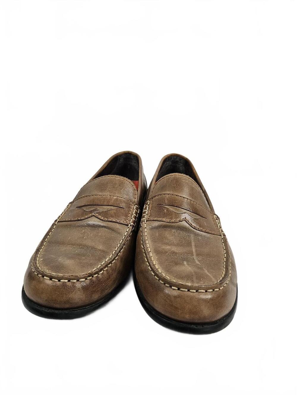 Men's Rockport Brown Leather Loafers Size 11